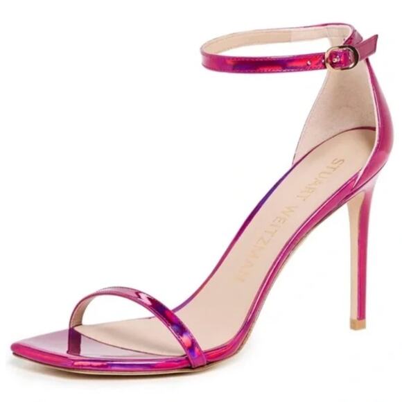 Stuart Weitzman Shoes - Stuart Weitzman Women's Nudistcurve 100 Ankle Strap High Heel Sandals